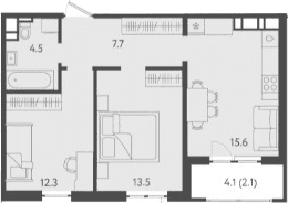 Продается 3-комн. квартира, 53.6 м²