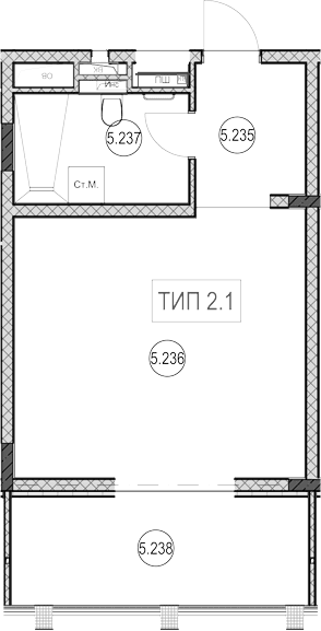 Продается 1-комн. квартира, 31.1 м²