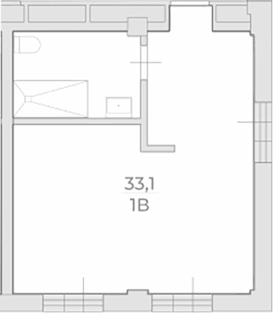 Продается 1-комн. квартира, 33.1 м²