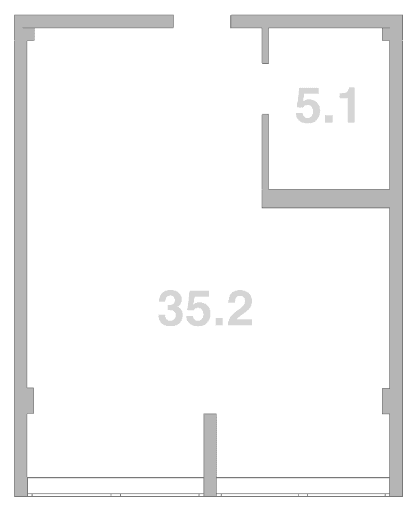 Продается 1-комн. квартира, 40.3 м²