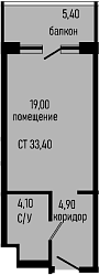 Продается 1-комн. квартира, 28 м²