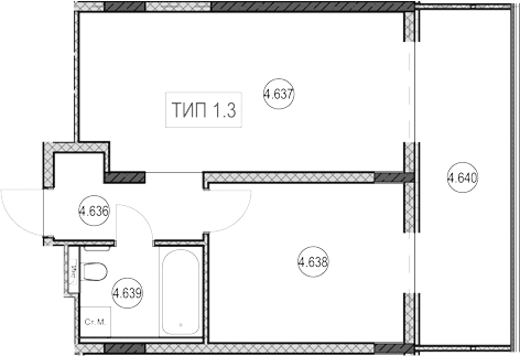 Продается 1-комн. квартира, 30.8 м²