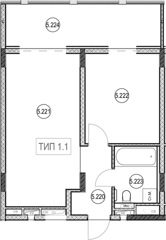 Продается 2-комн. квартира, 40.7 м²