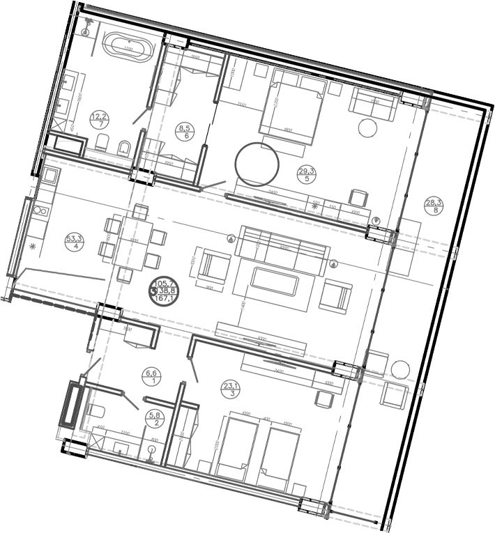 Продается 2-комн. квартира, 136.2 м²