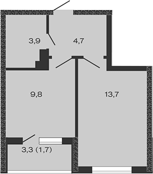 Продается 1-комн. квартира, 32.1 м²