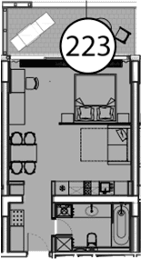 Продается 1-комн. квартира, 54.2 м²