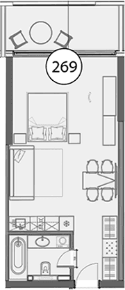 Продается 1-комн. квартира, 48.7 м²