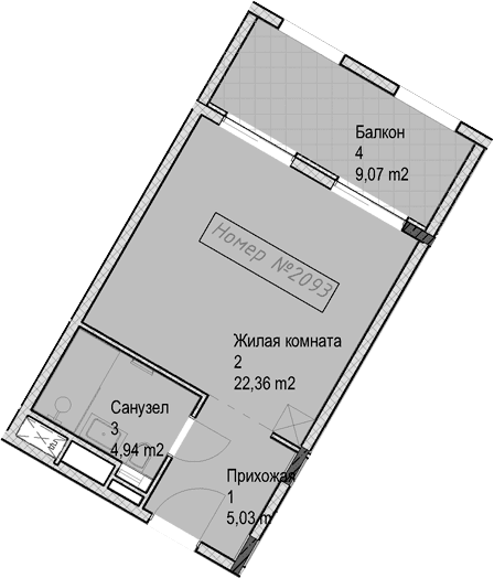 Продается 1-комн. квартира, 32.3 м²