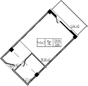 Продается 1-комн. квартира, 28.84 м²