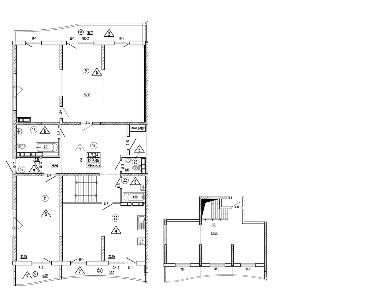 Продается 4-комн. квартира, 256.6 м²