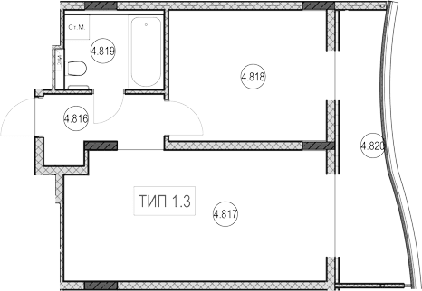 Продается 1-комн. квартира, 26.6 м²