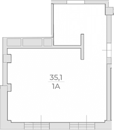 Продается 1-комн. квартира, 35.1 м²