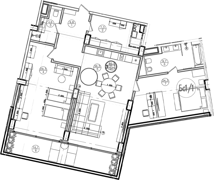 Продается 2-комн. квартира, 123.5 м²