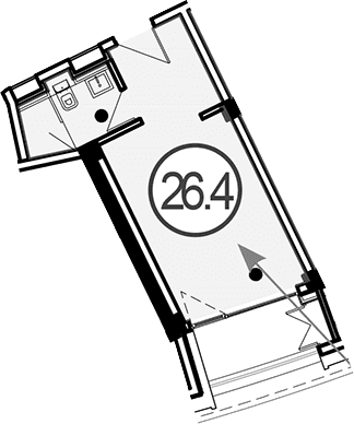 Продается 1-комн. квартира, 26.4 м²