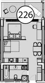 Продается 1-комн. квартира, 54.2 м²