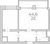 Продается 1-комн. квартира, 44.6 м²