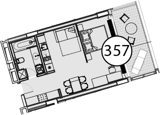 Продается 1-комн. квартира, 54.9 м²