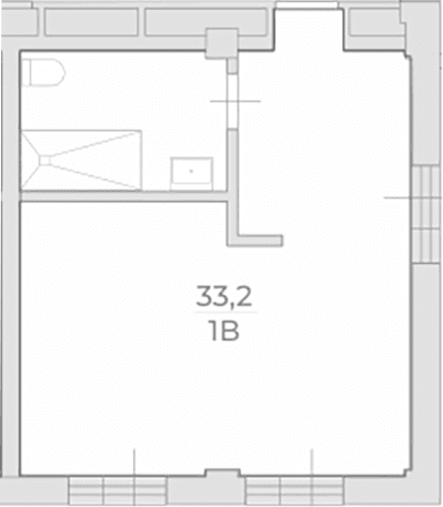 Продается 1-комн. квартира, 33.2 м²