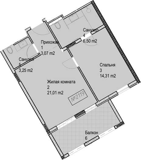 Продается 2-комн. квартира, 48.1 м²