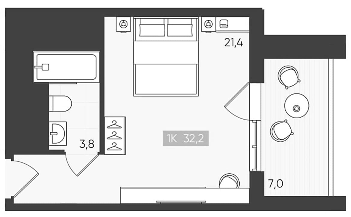 Продается 1-комн. квартира, 25.2 м²