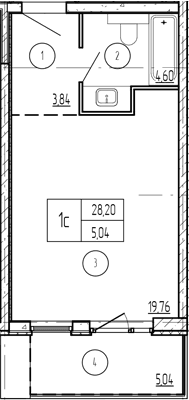 Продается 1-комн. квартира, 31.73 м²