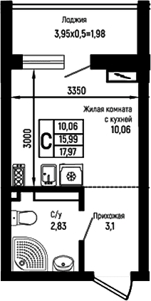 Продается 1-комн. квартира, 15.99 м²