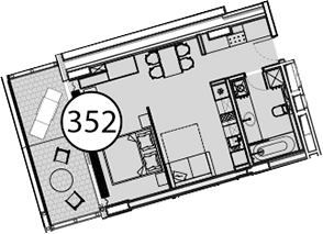 Продается 1-комн. квартира, 57.6 м²