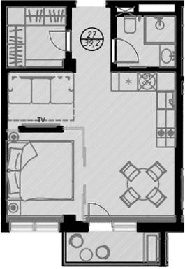 Продается 1-комн. квартира, 36.2 м²