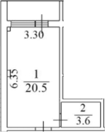 Продается 1-комн. квартира, 28.4 м²