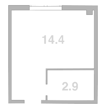Продается 1-комн. квартира, 17.3 м²
