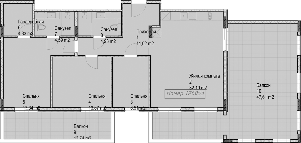Продается 3-комн. квартира, 96.6 м²