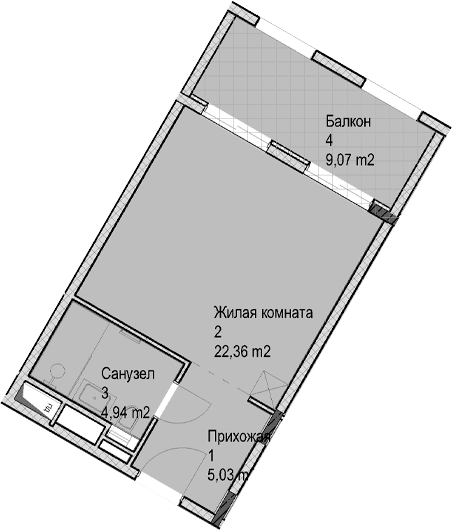 Продается 1-комн. квартира, 32.3 м²