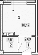 Продается 1-комн. квартира, 15.37 м²