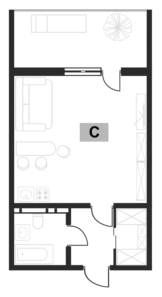 Продается 1-комн. квартира, 30.26 м²