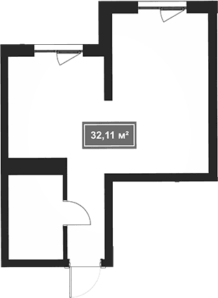Продается 1-комн. квартира, 32.11 м²