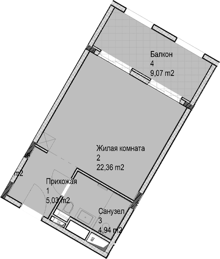 Продается 1-комн. квартира, 32.3 м²