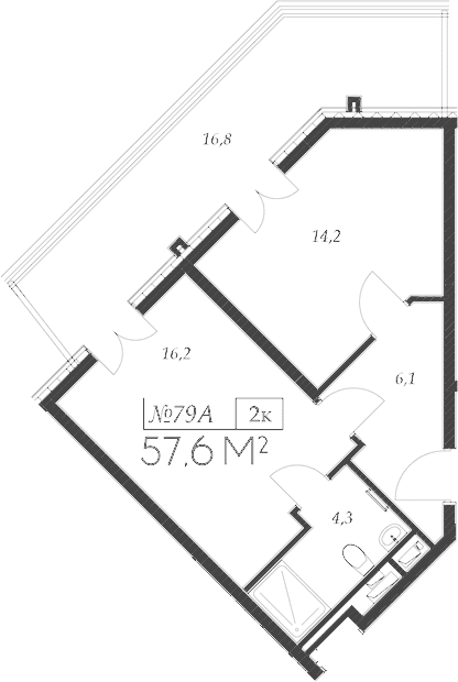 Продается 2-комн. квартира, 40.8 м²