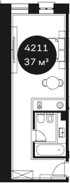 Продается 1-комн. квартира, 36.85 м²