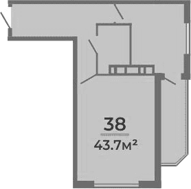 Продается 1-комн. квартира, 38.4 м²