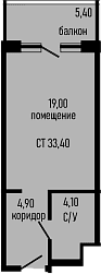 Продается 1-комн. квартира, 28 м²