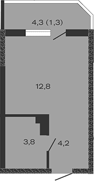 Продается 1-комн. квартира, 20.8 м²
