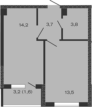 Продается 2-комн. квартира, 35.2 м²