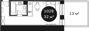 Продается 1-комн. квартира, 31.72 м²