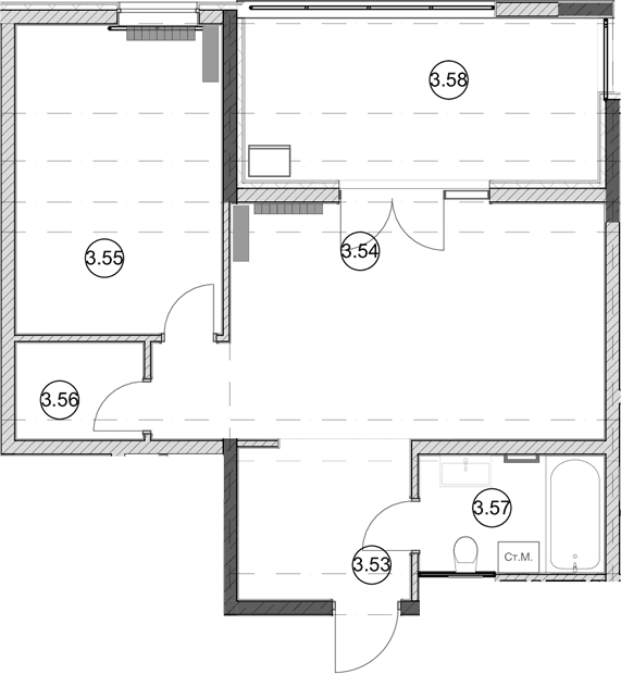 Продается 1-комн. квартира, 46.8 м²