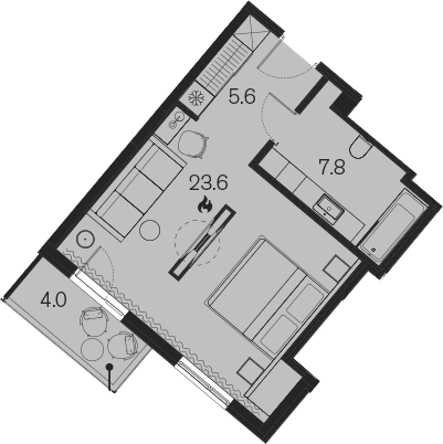 Продается 1-комн. квартира, 37 м²