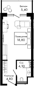 Продается 1-комн. квартира, 27.7 м²