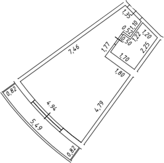 Продается 1-комн. квартира, 32.4 м²