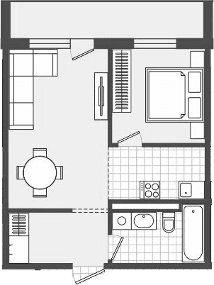 Продается 1-комн. квартира, 46.1 м²