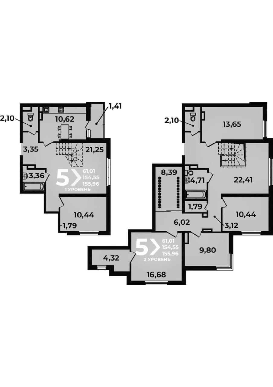 Продается 5-комн. квартира, 154.55 м²
