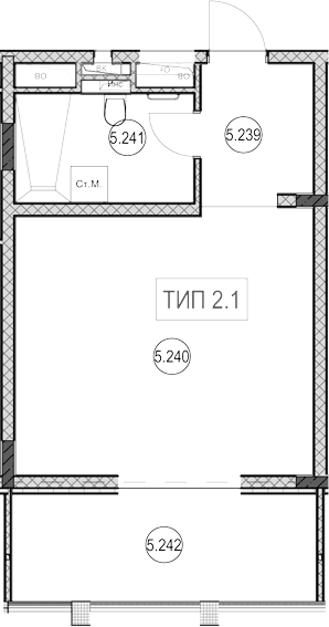 Продается 1-комн. квартира, 31.1 м²